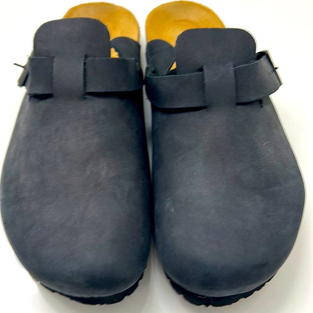 NAOT Men's black Suede Clog Sandal like new